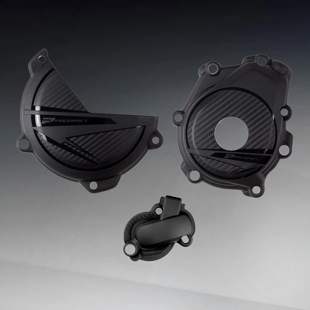 KIT PROTEÇÃO TAMPAS MOTOR POLISPORT KTM EXC-F 250/350 2017-2023 - Image 2